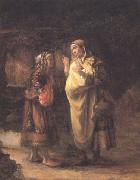 Willem Drost Ruth declares her Loyalty to Naomi (mk33) oil on canvas